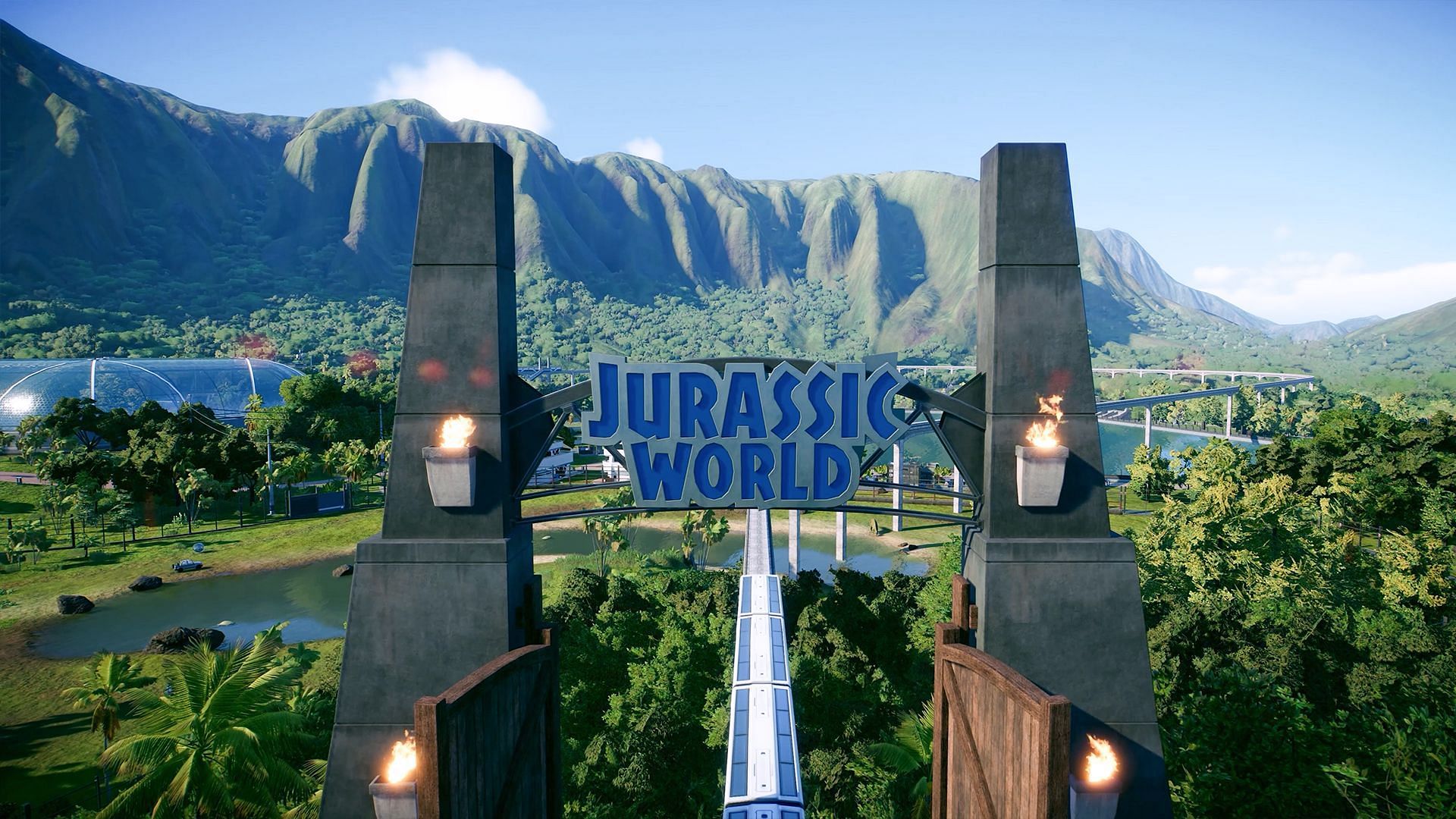 Welcome to Jurassic World (Image via Frontier Developments)