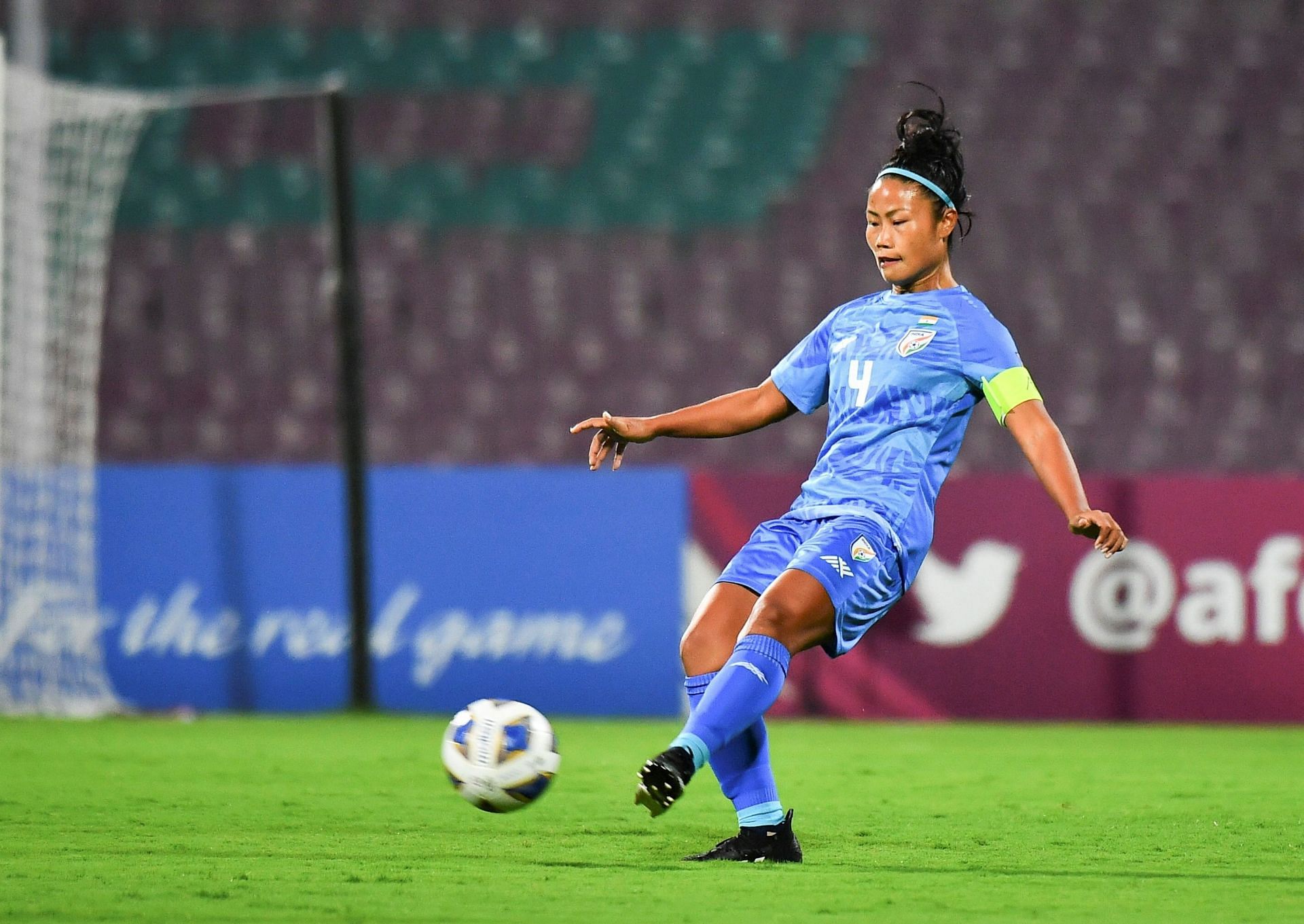 Captain Ashalata Devi will need to put up a more inspired performance in the upcoming game (Image courtesy: AIFF Media)