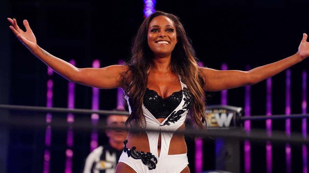 Brandi Rhodes at an AEW event at Daily&#039;s Place