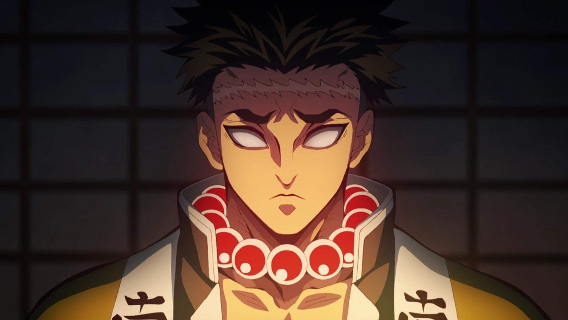 Gyomei Himejima as seen in the series&#039; anime (Image via Ufotable Studios)