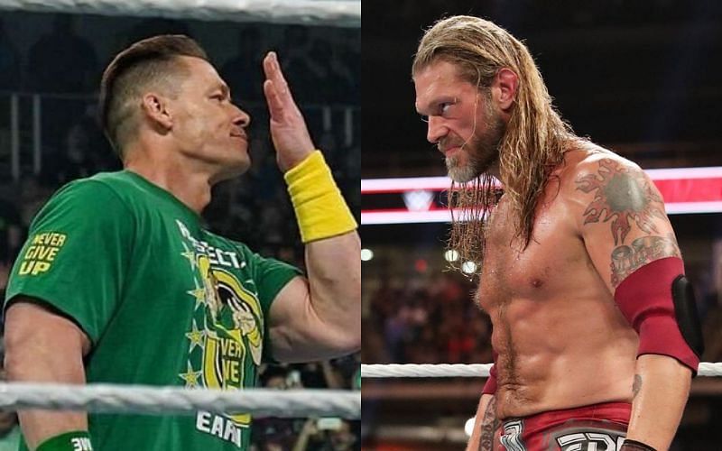 John Cena (left); Edge (right)