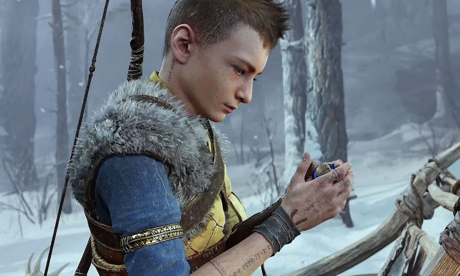 Young Atreus from God Of War Ragnarok (Image via Playstation)