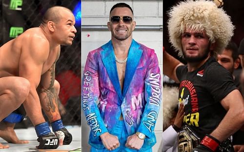 Gleison Tibau (left), Colby Covington (middle) and Khabib Nurmagomedov (right)