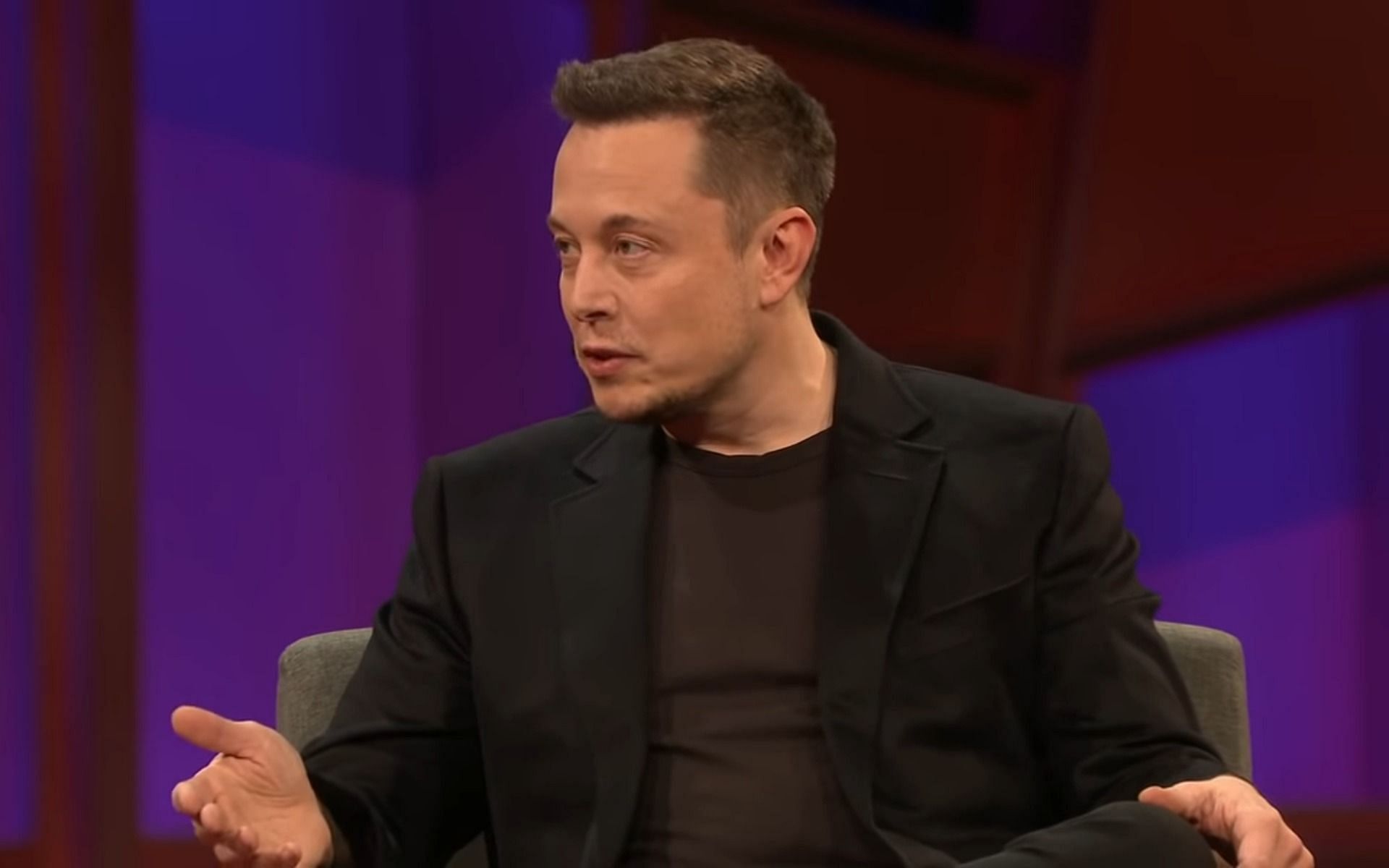 Elon Musk&#039;s tunnel has people divided (Image via YouTube/TED)