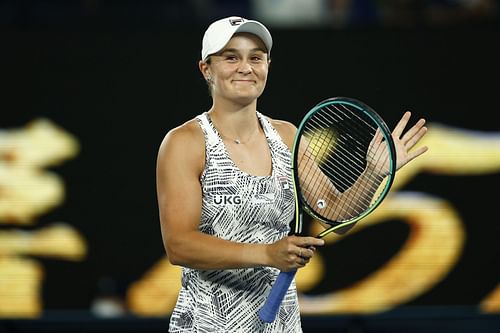 Ashleigh Barty during the 2022 Australian Open