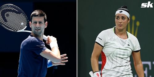 Serbia's Novak Djokovic and Tunisia's Ons Jabeur