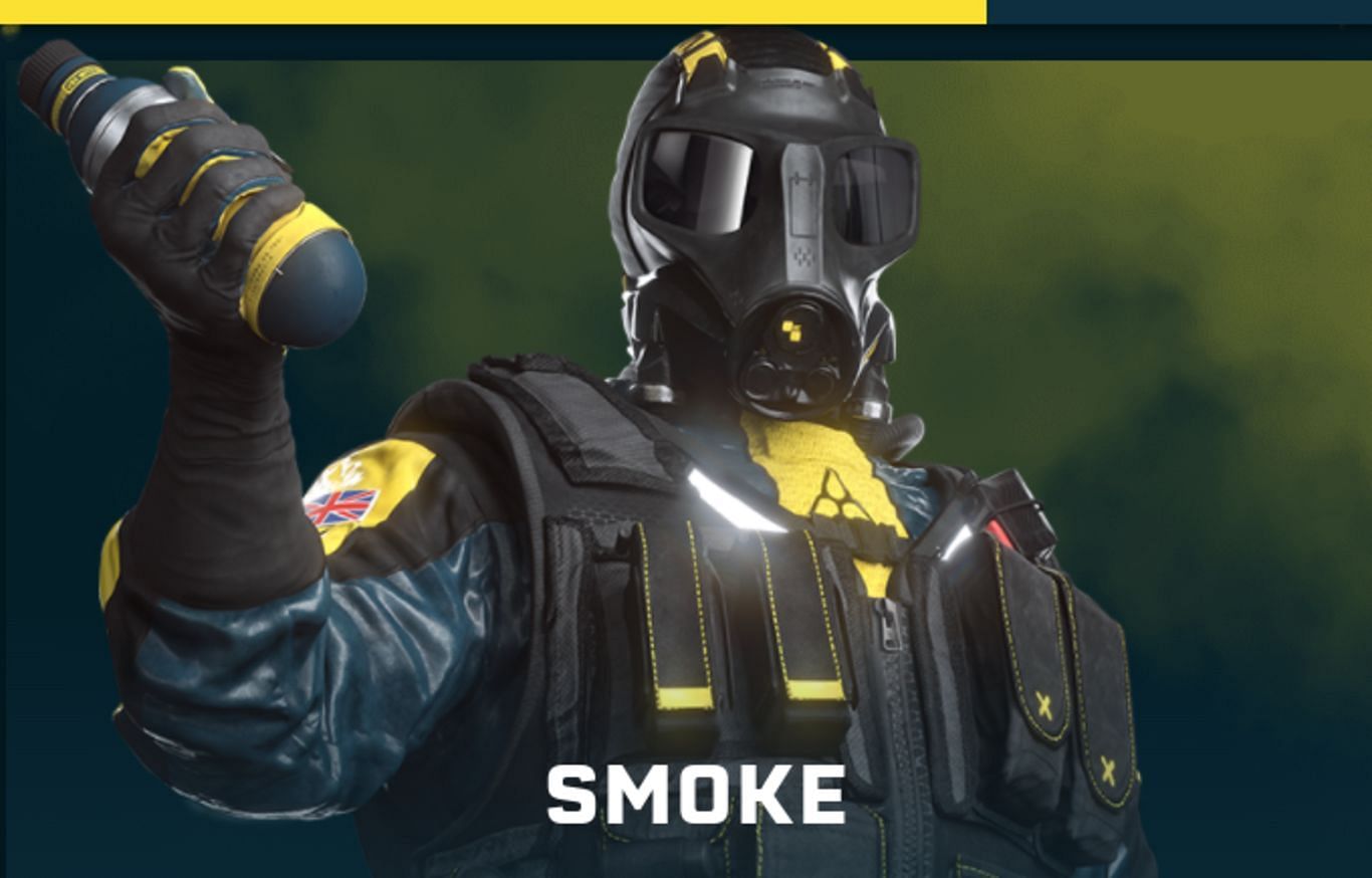 Smoke with his L85A2 AR (Image via Ubisoft Entertainment)