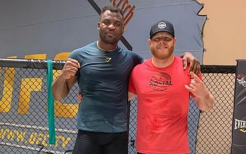 Francis Ngannou (L) and Eric Nicksick (R) have come a long way