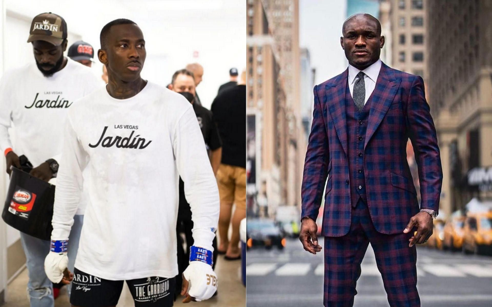 Anthony Njokuani (left) and Kamaru Usman (right)