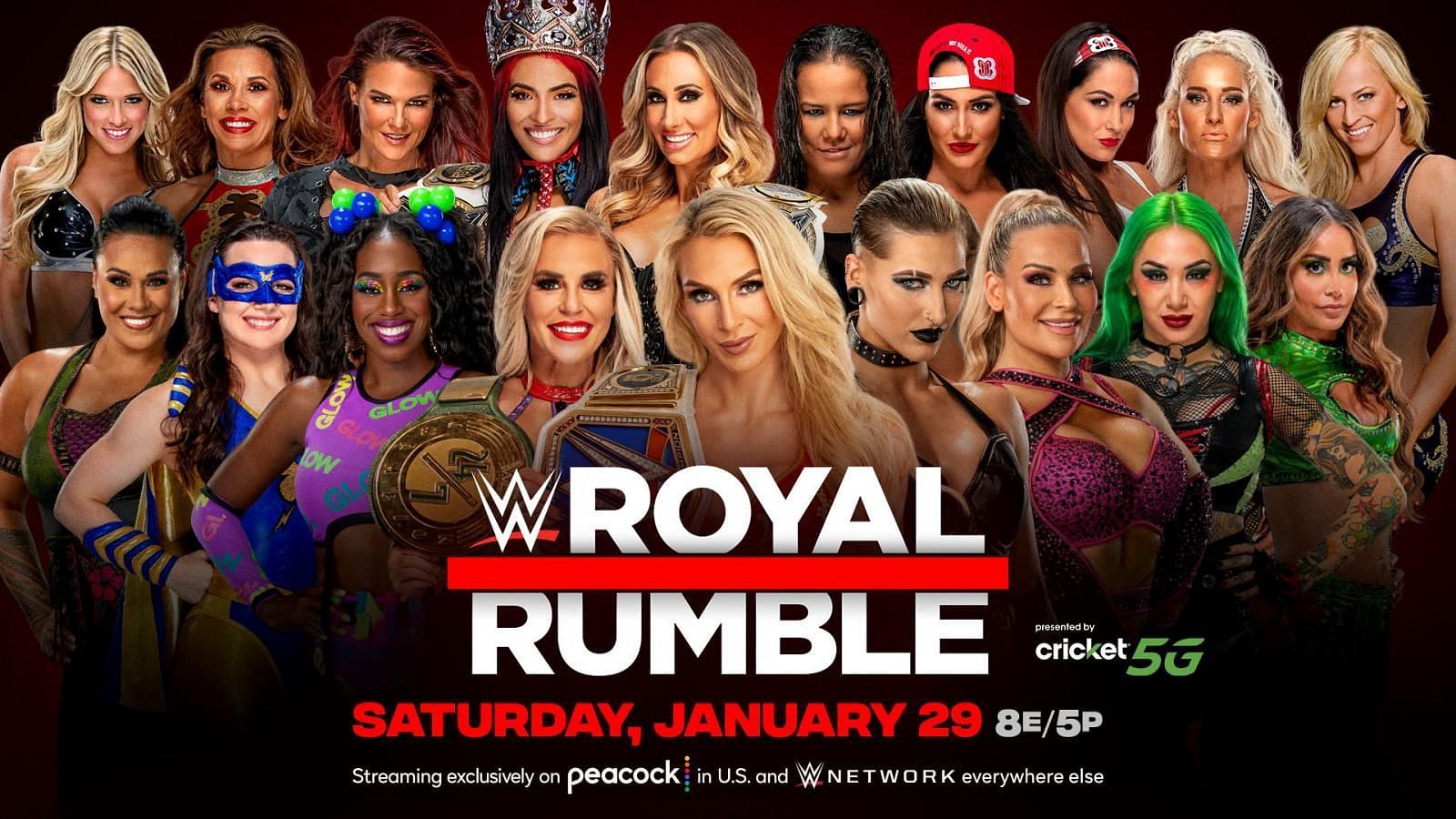 The 2022 WWE Women&#039;s Royal Rumble official poster