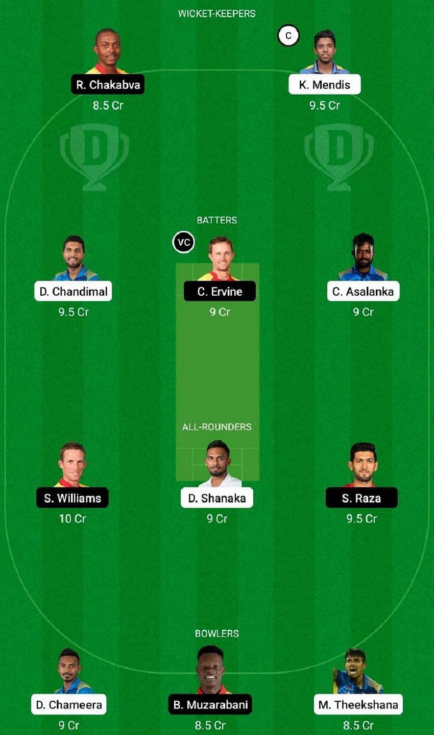 SL vs ZIM Dream11 Fantasy Tip #1