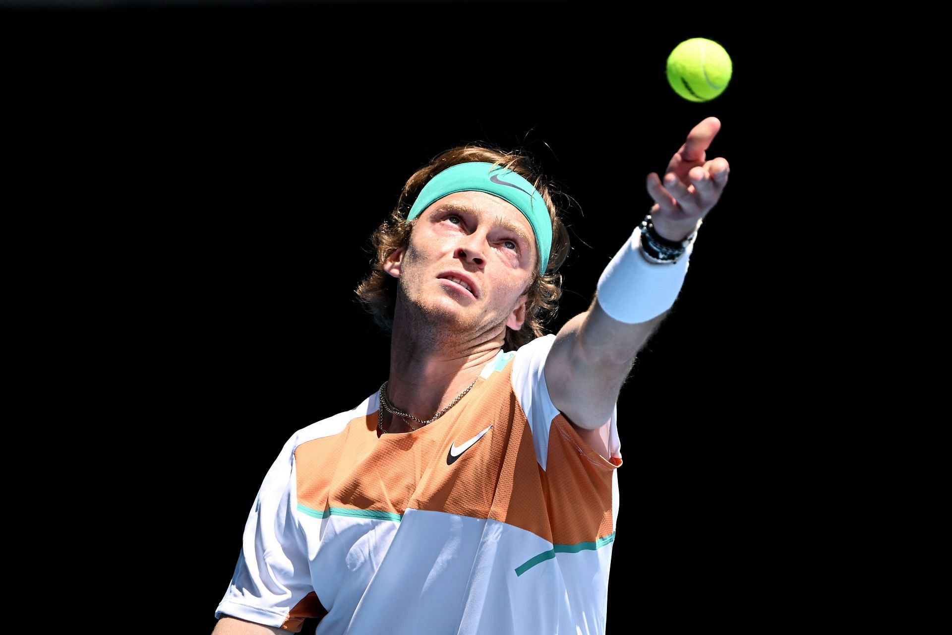 Rublev at the 2022 Australian Open.
