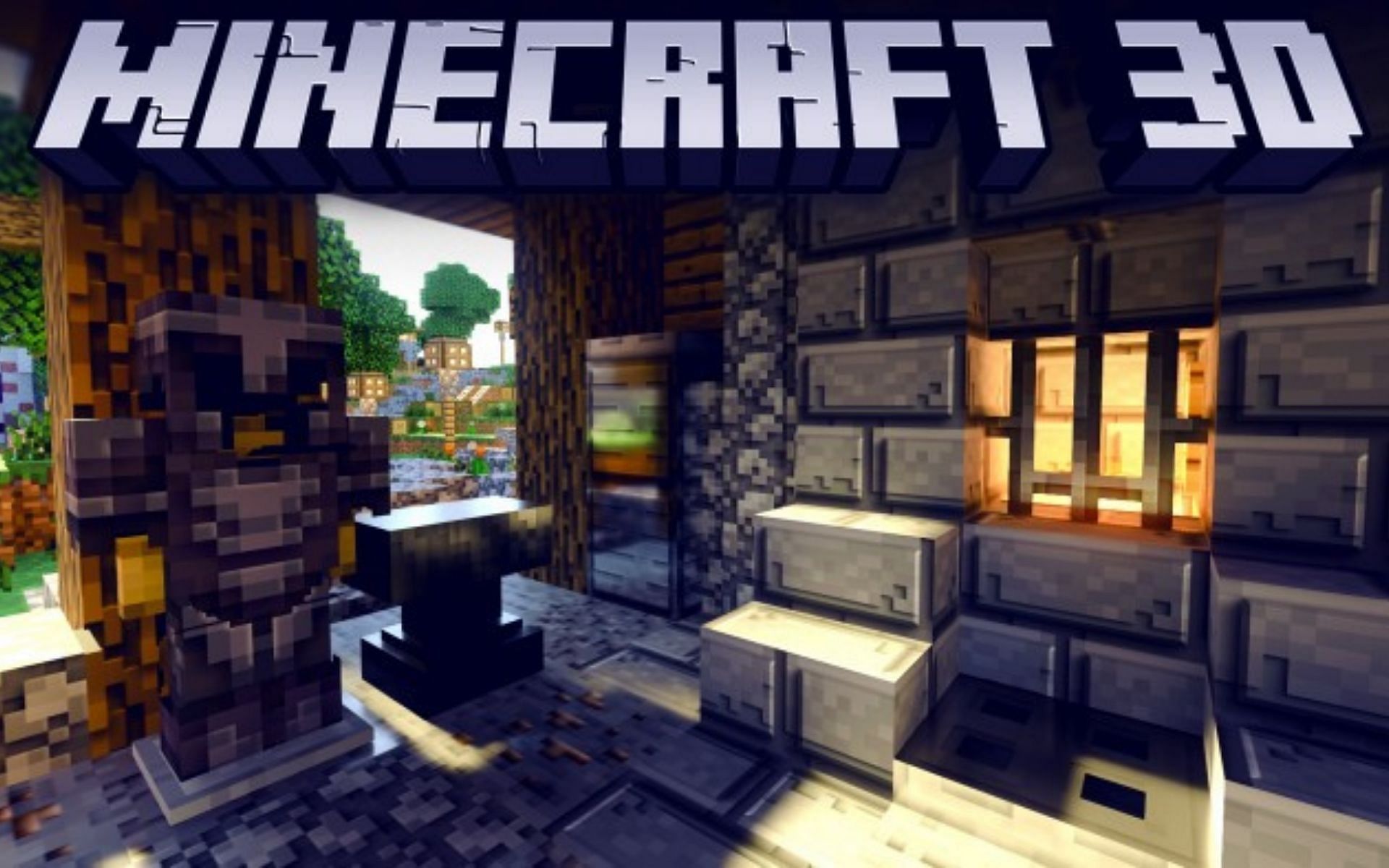 Minecraft 3D adds amazing 3D effect to the game (Image via app-1stock)