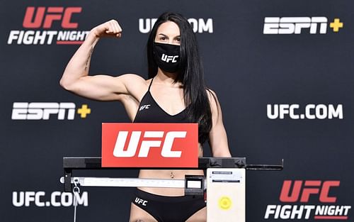 Cheyanne Vlismas at the UFC Fight Night: Brunson v Holland Weigh-in