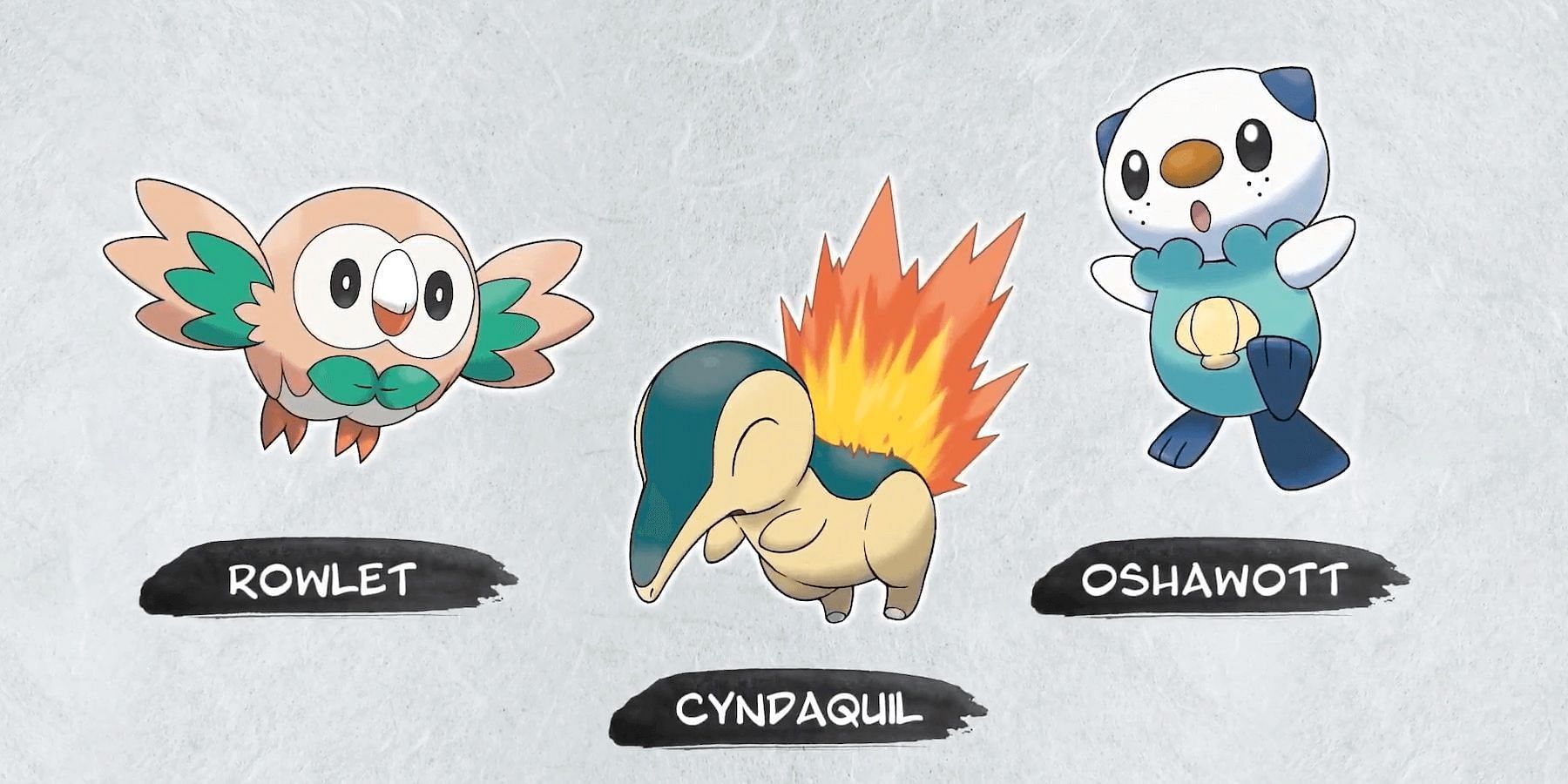 The starters in the game are each from a different regions (Image via Game Freak)