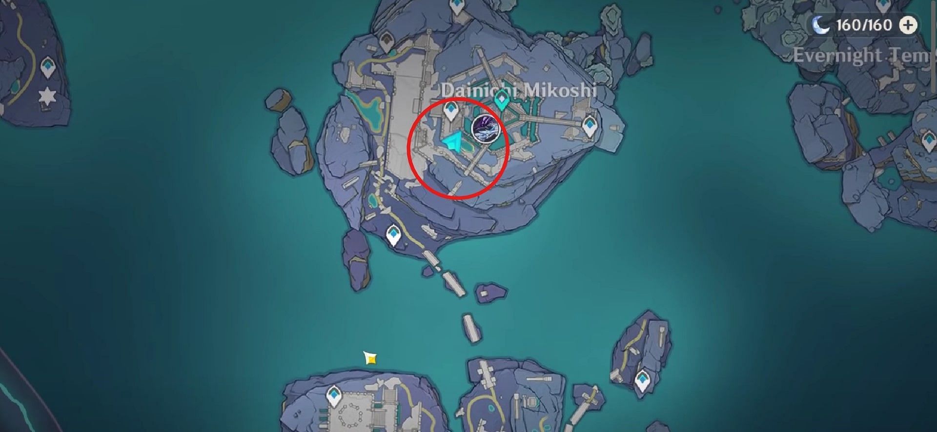 Go to this location and blow up the wall (Image via Genshin Impact)