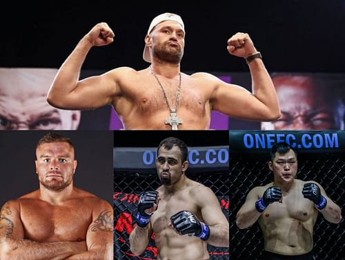 (From left) Malykhin, Grishenko, or Kang versus Tyson Fury (top) would be a fun fight.