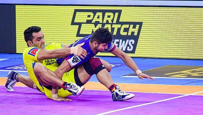 PKL 8 में नवीन कुमार ने लगाया एक और सुपर 10 (Photo: Pro Kabaddi League)