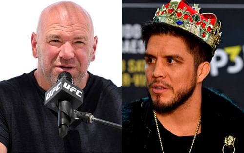 Dana White (left); Henry Cejudo (right)