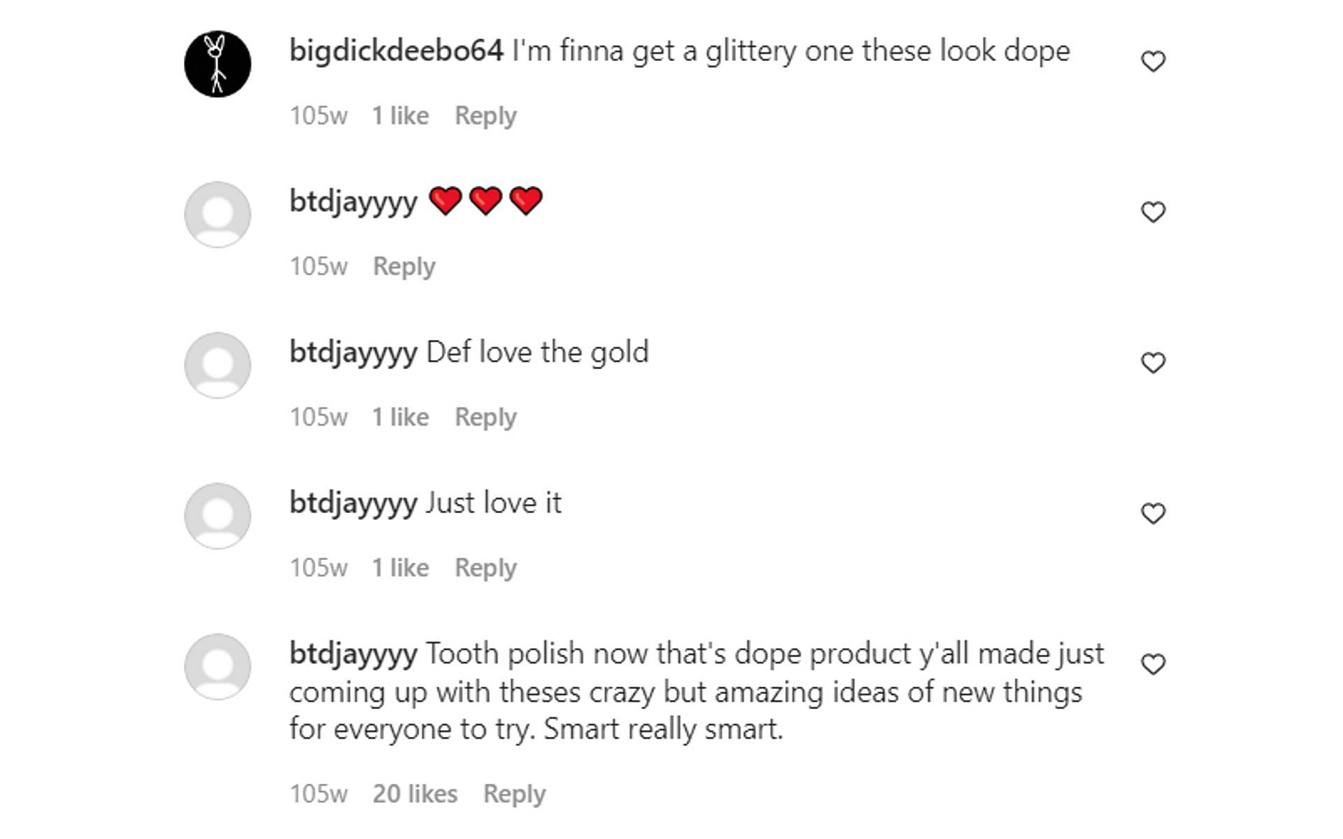 Social media reacts to the tooth polish 5/5 (Image via crometoothpolish/Instagram)
