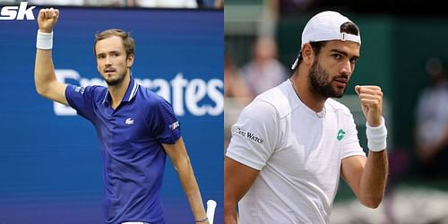 Daniil Medvedev and Matteo Berrettini.