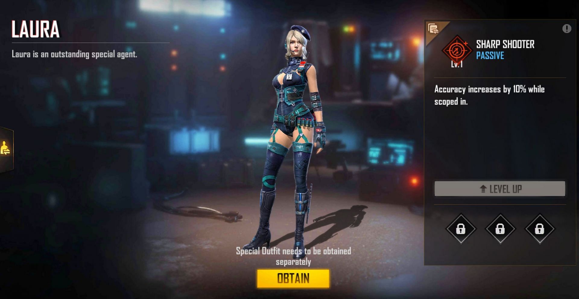 Free Fire में Laura (Image via Garena) 