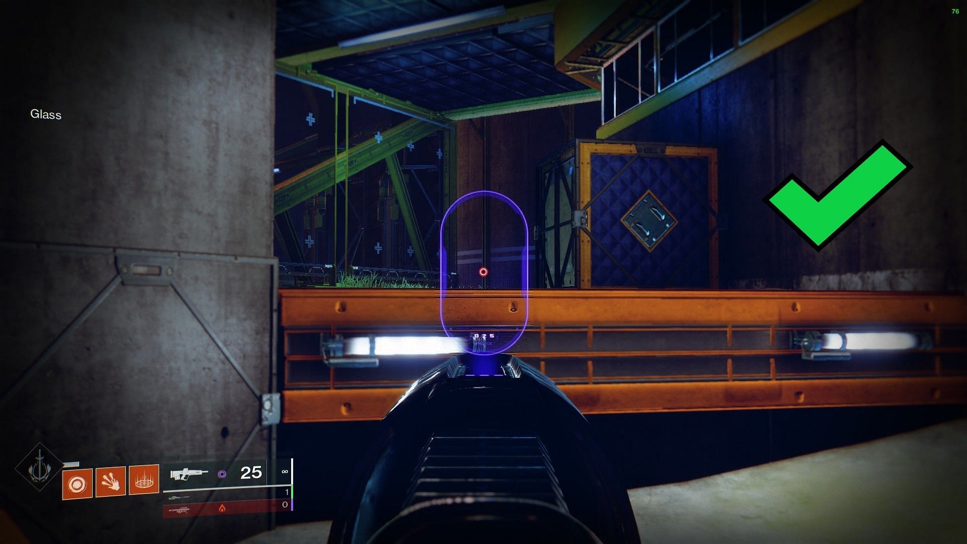 The correct location to peek from Fuel to Inner Ring (Image via Bungie)