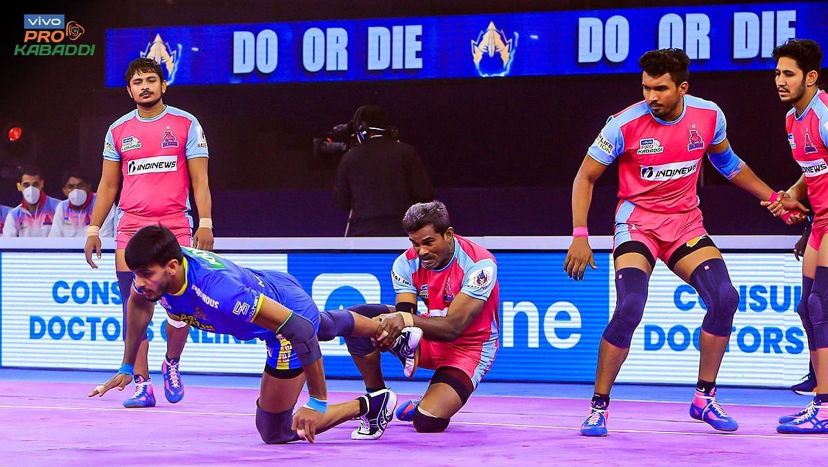 Jaipur Pink Panthers lost their previous match by 19 points (Image: Pro Kabaddi/Facebook)