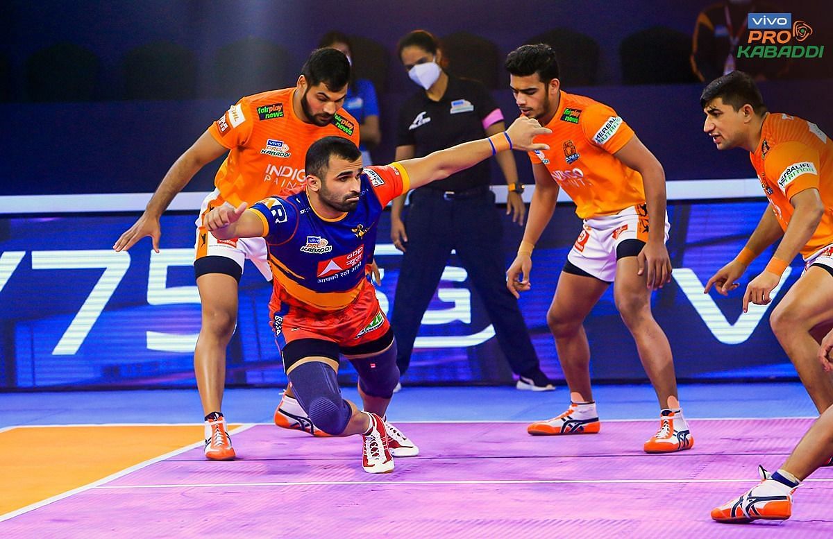 Even substitute Mohammad Taghi could not help UP Yoddha beat Puneri Paltan (Image: Pro Kabaddi/Facebook)