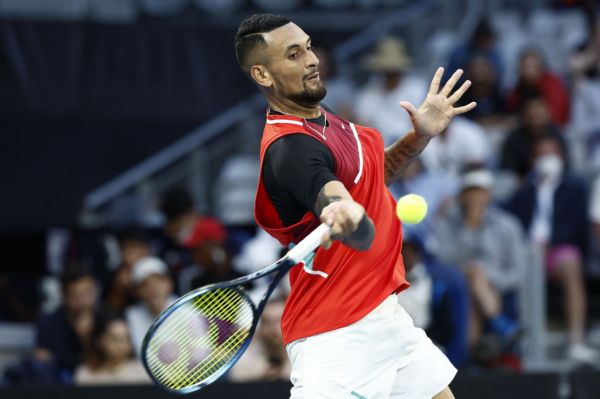 Nick Kyrgios takes on Daniil Medvedev in the second round of the Australian Open