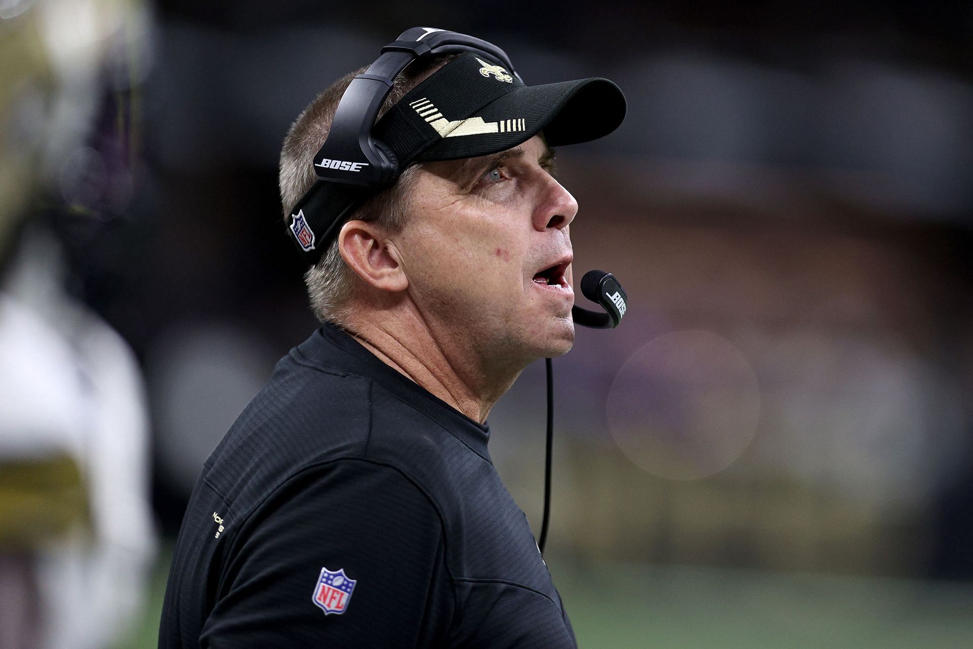 Payton seen during his final season at the New Orleans helm in 2021 (Photo: Getty)