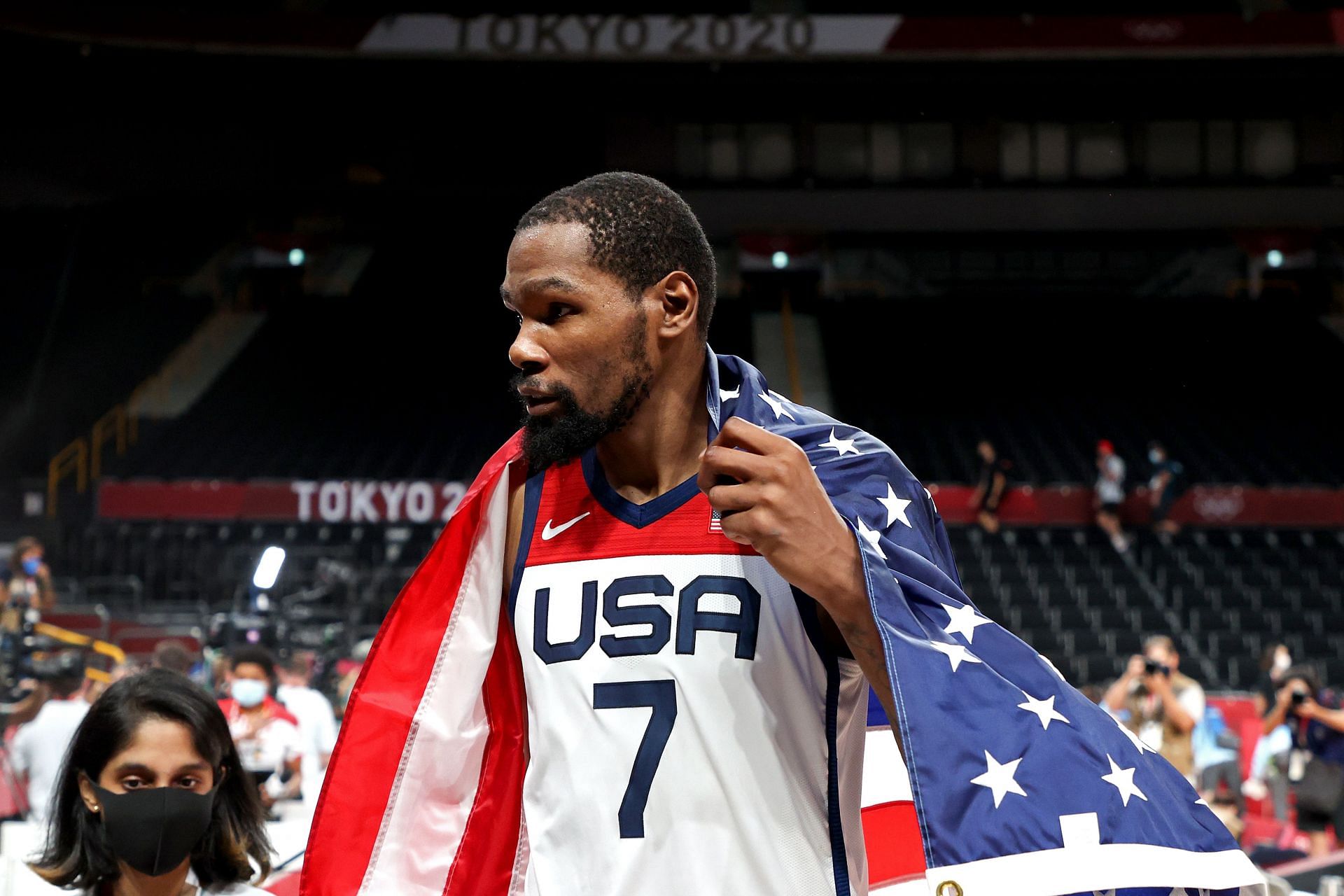 Kevin Durant #7 of Team United States
