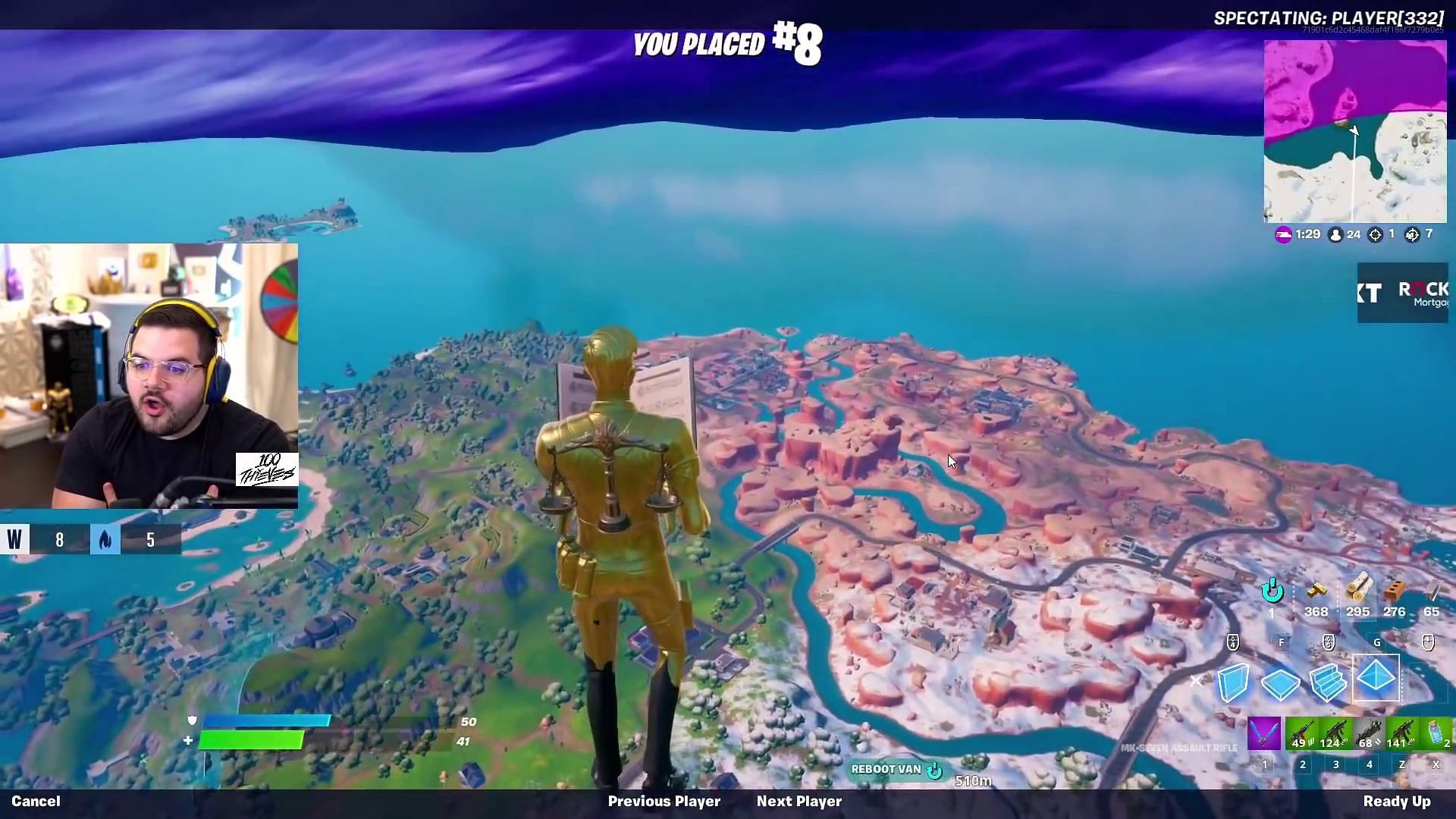 Fortnite hackers have been around since the beginning but recently one surfaced in CouRageJD&#039;s stream (Image via YouTube/MoreCouRage)