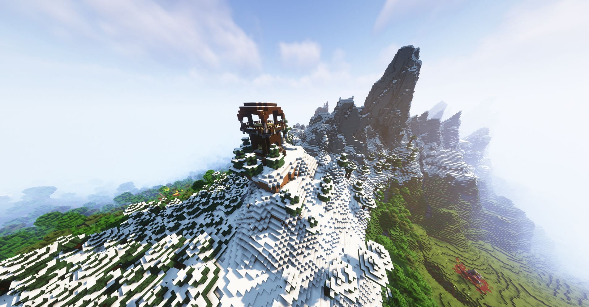Pillager outposts generate on all mountain biomes (Image via Minecraft)