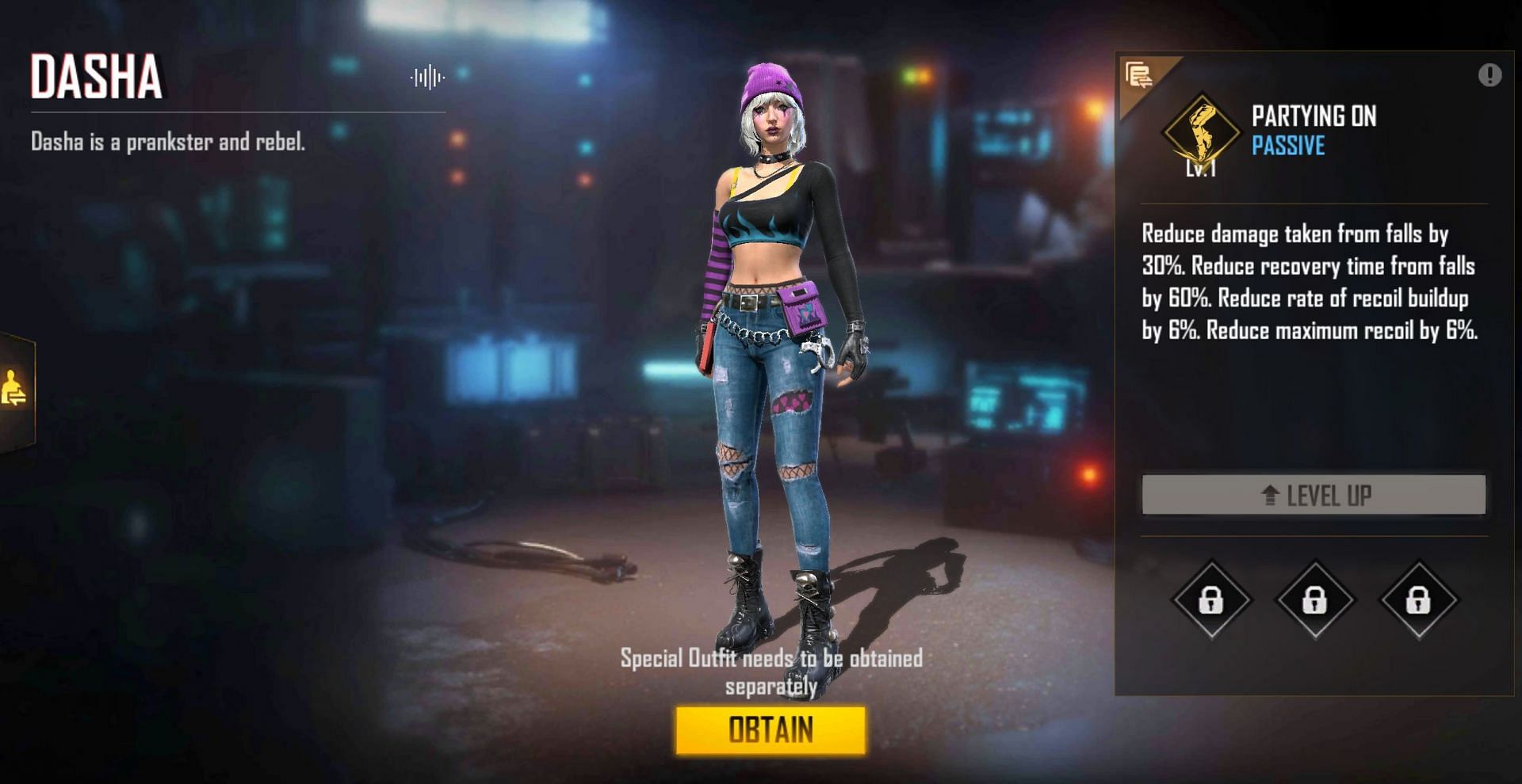 Dasha has multiple uses for gamers (Image via Free Fire)