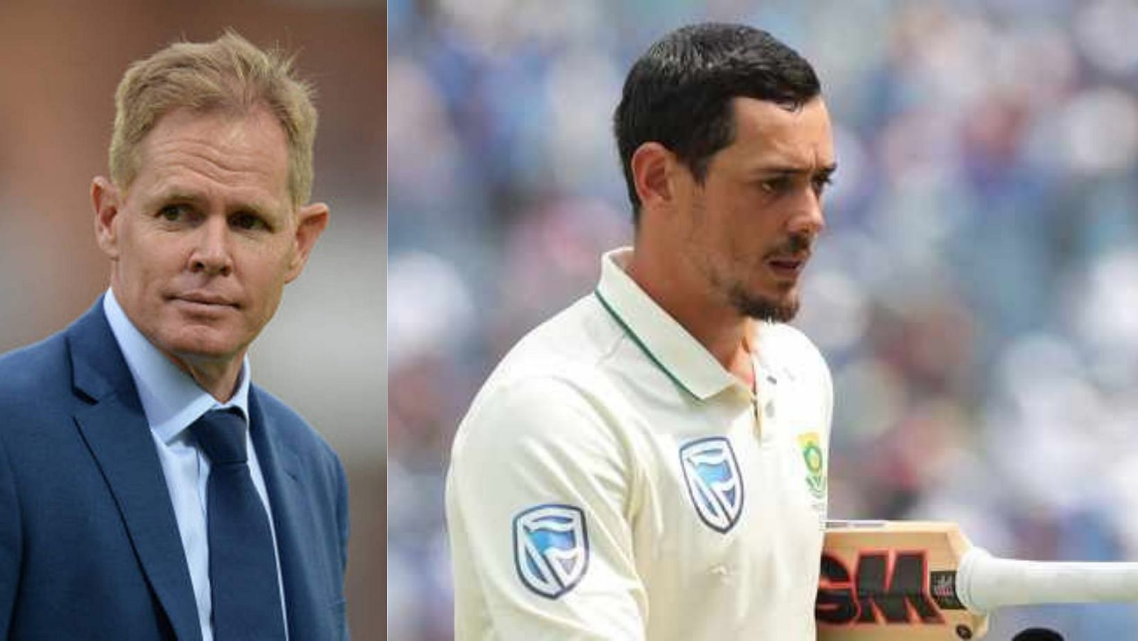 Shaun Pollock (L) says Quinton de Kock might be called back after two to three years.