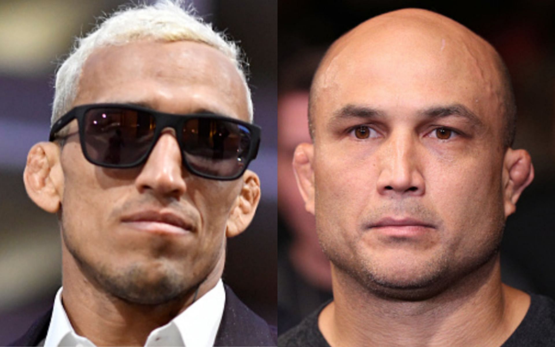 Charles Oliveira (left); B.J. Penn (right)