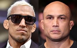 Charles Oliveira pays his respects to B.J. Penn for his iconic UFC title win over Joe Stevenson