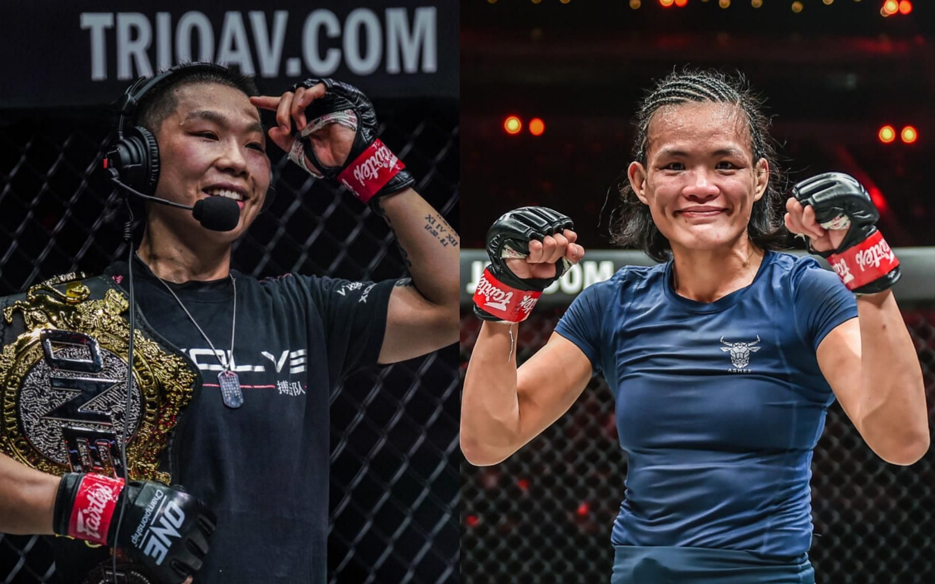 Xiong Jing Nan (Left) is not opposed to a third fight with Tiffany Teo (Right) | [Photos: ONE Championship]