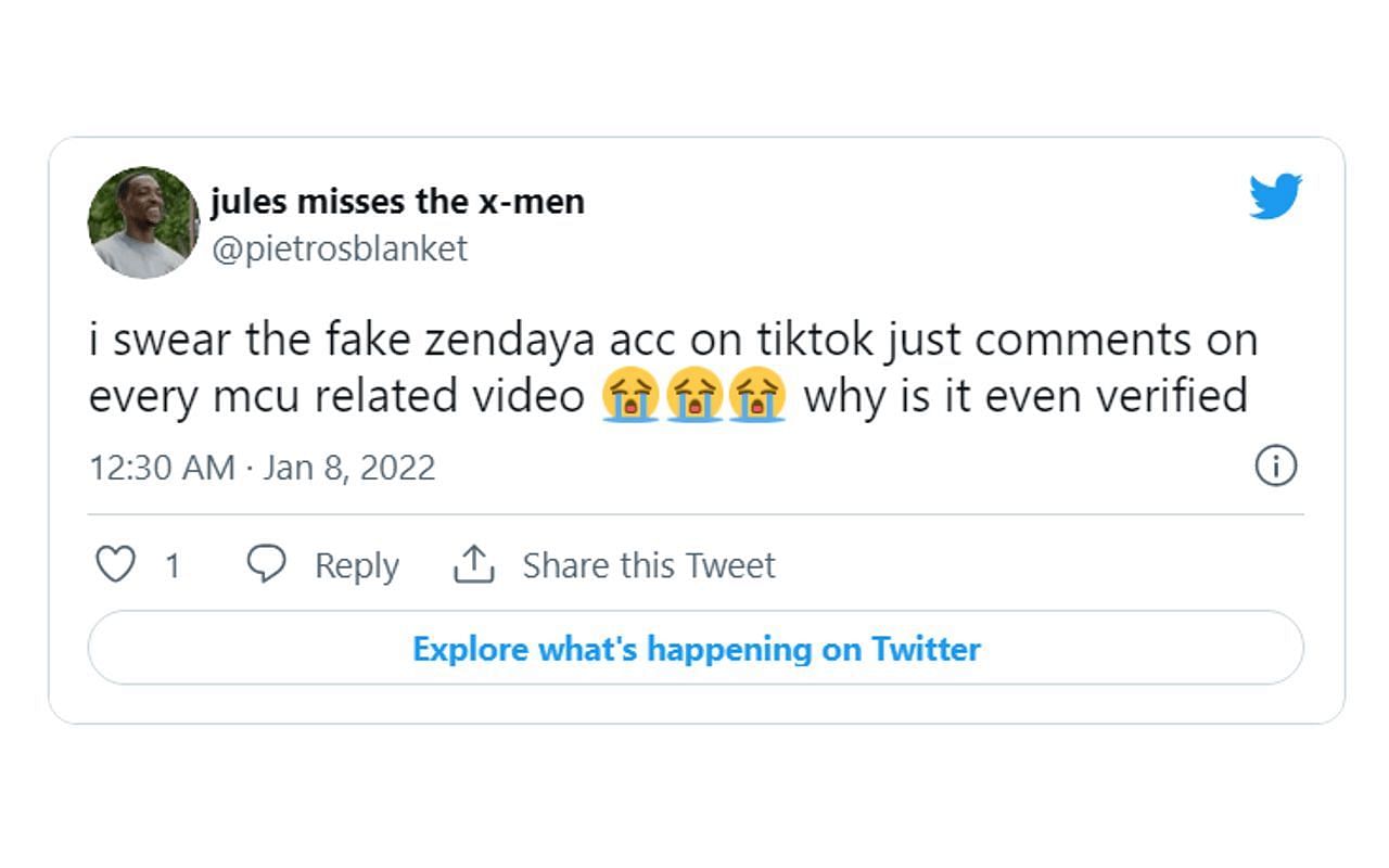 Fans react to the fake TikTok account 6/6 (Image via Twitter)