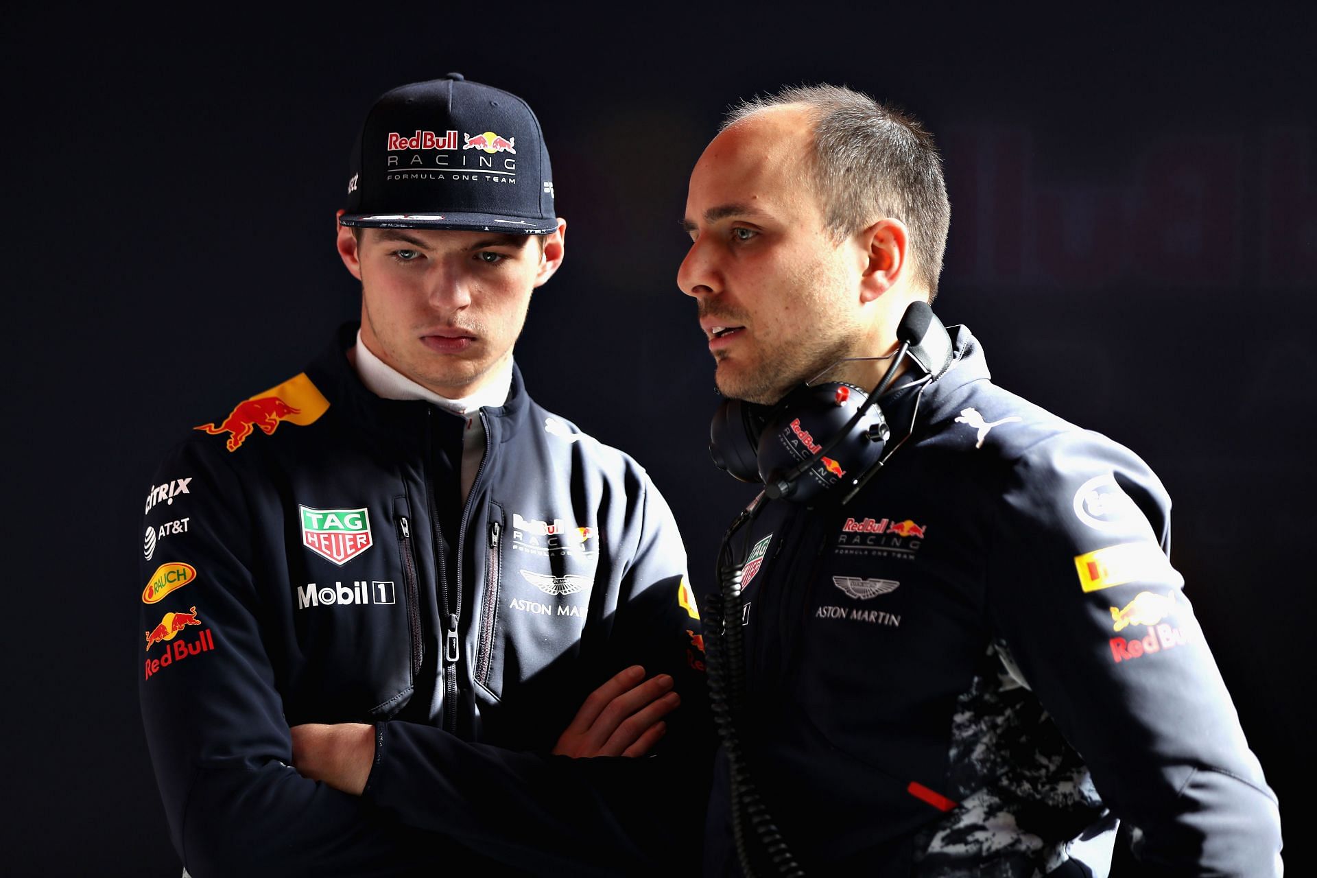 F1 Winter Testing In Barcelona - Day Four - Max Verstappen with Gianpiero Lambiase (Photo by Mark Thompson/Getty Images)