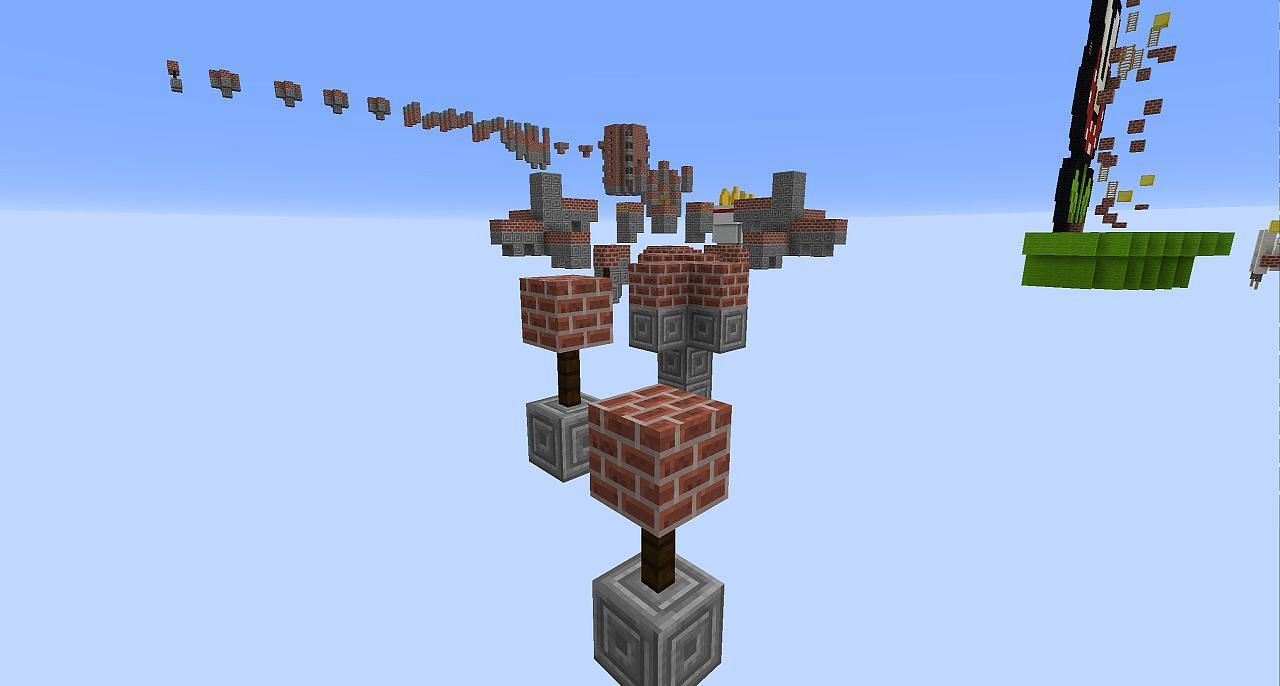 Jumpcraft has a brilliant assortment of obstacle maps (Image via Mojang)