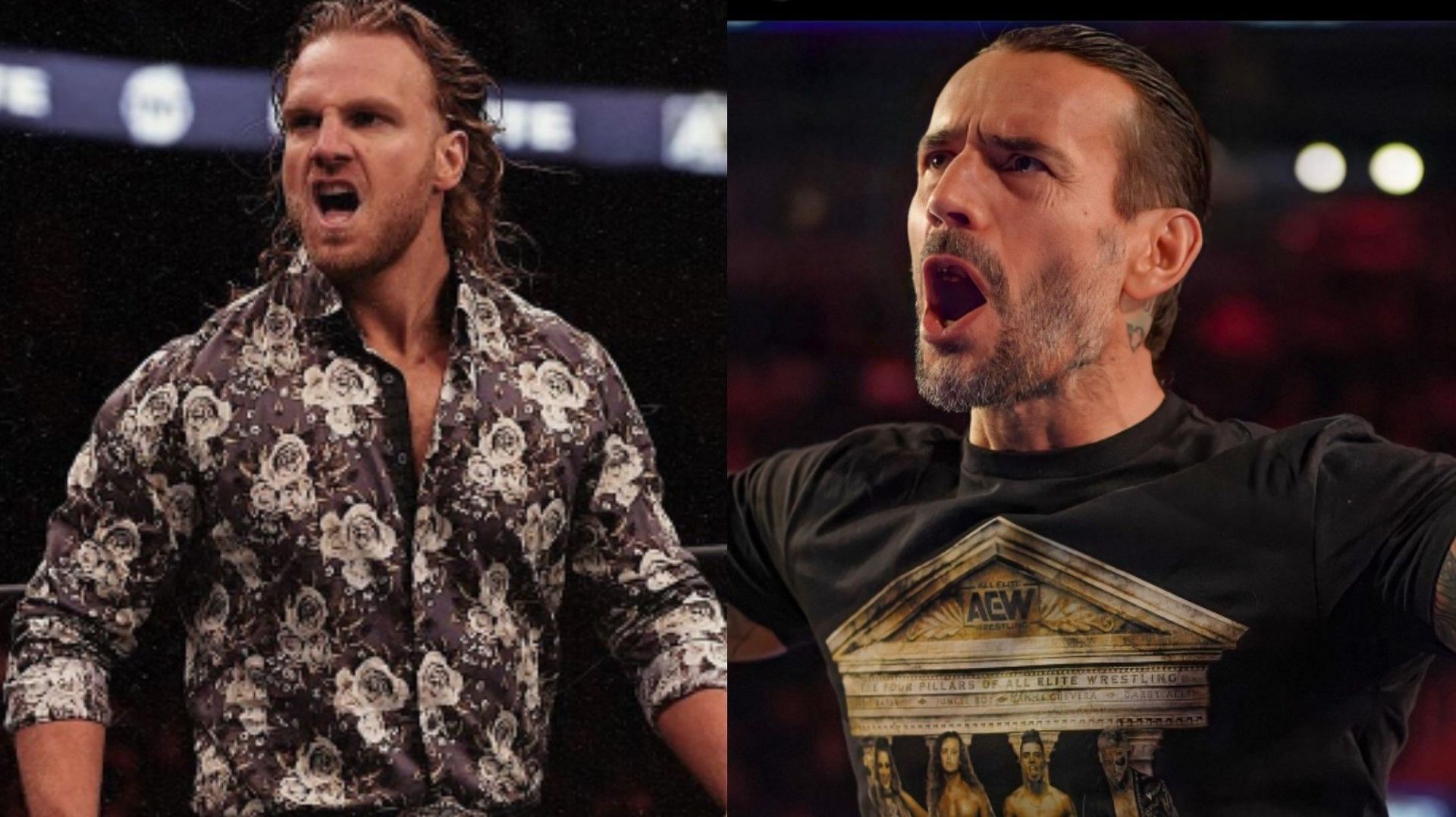 Hangman Page (left) and CM Punk (right)