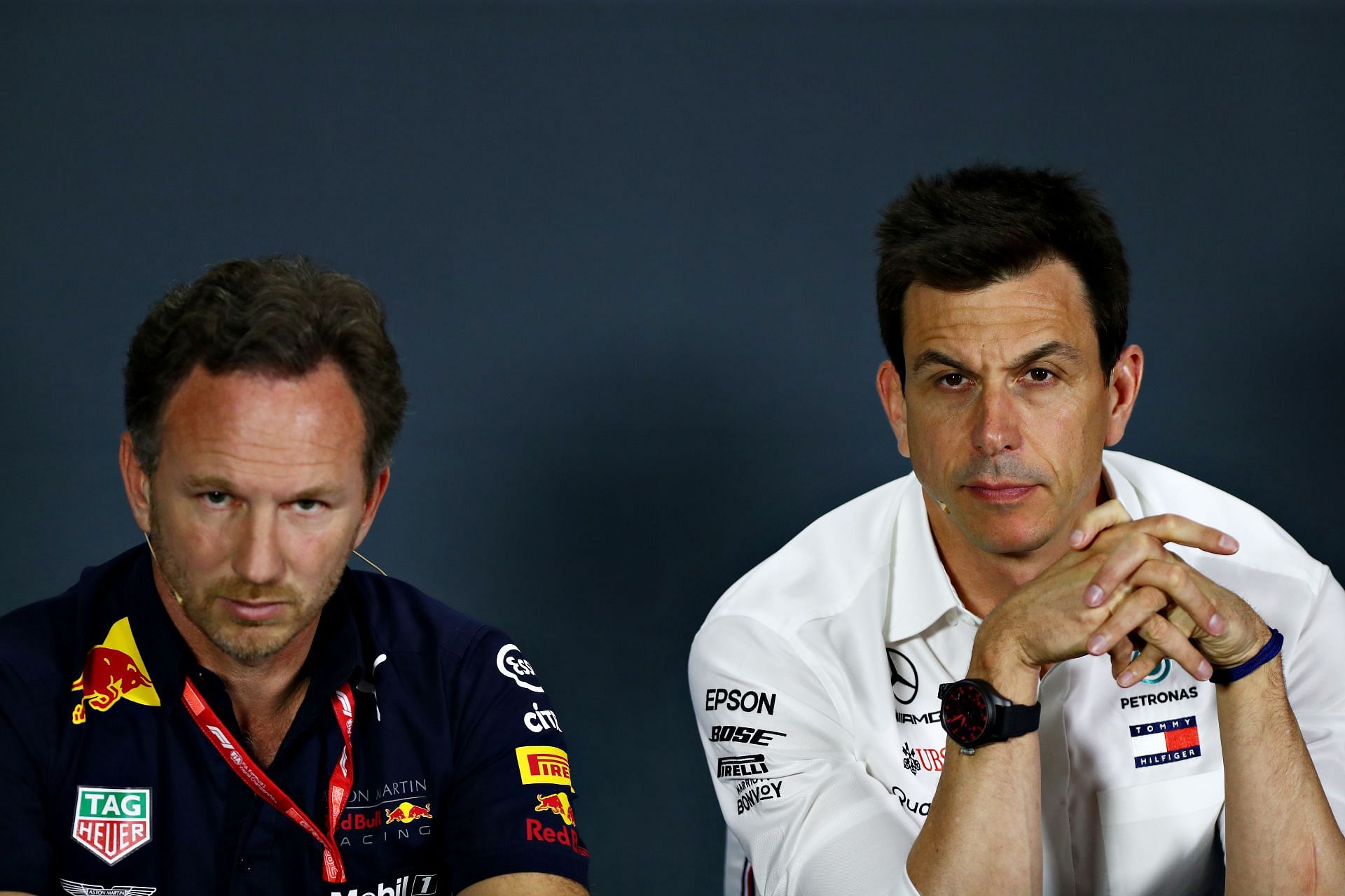 Christian Horner (left) and Toto Wolff (right) made &quot;peace&quot; at the Qatar Grand Prix ahead of the 2021 season finale