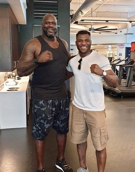 Watch: When Francis Ngannou effortlessly lifted NBA legend Shaquille O'Neal