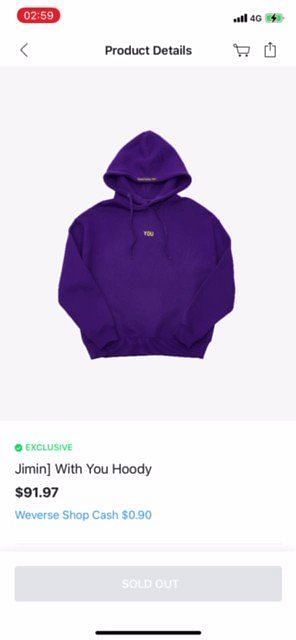 BTS's Jimin sells out his new merch drop within seconds