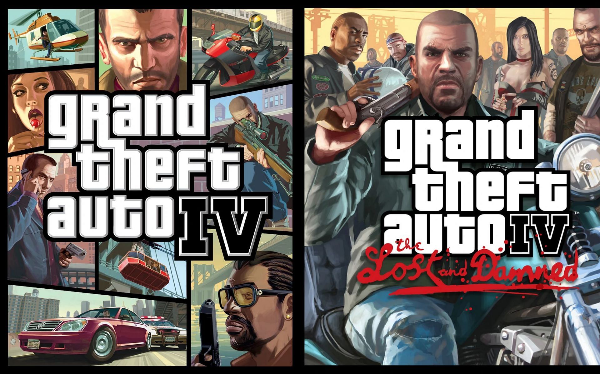 GTA 4 and The Lost and Damned (Image via Rockstar Games)