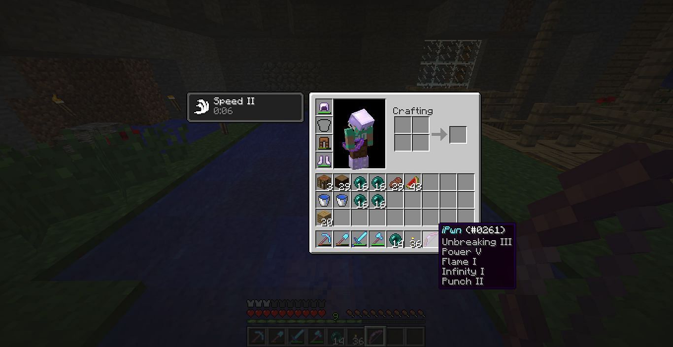 Enchanted bows can be useful in the End (Image via Mojang)