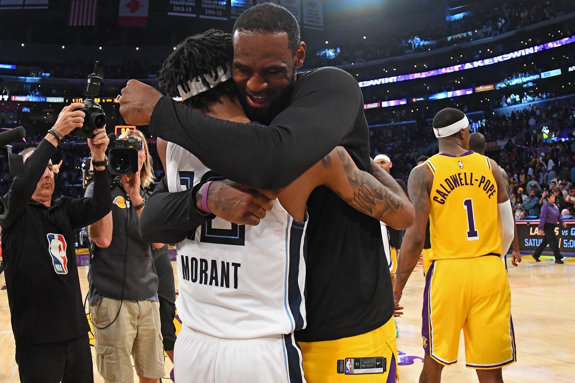 Ja Morant is completely in awe of what LeBron James has accomplished and will accomplish in his career. [Photo: Bleacher Report]