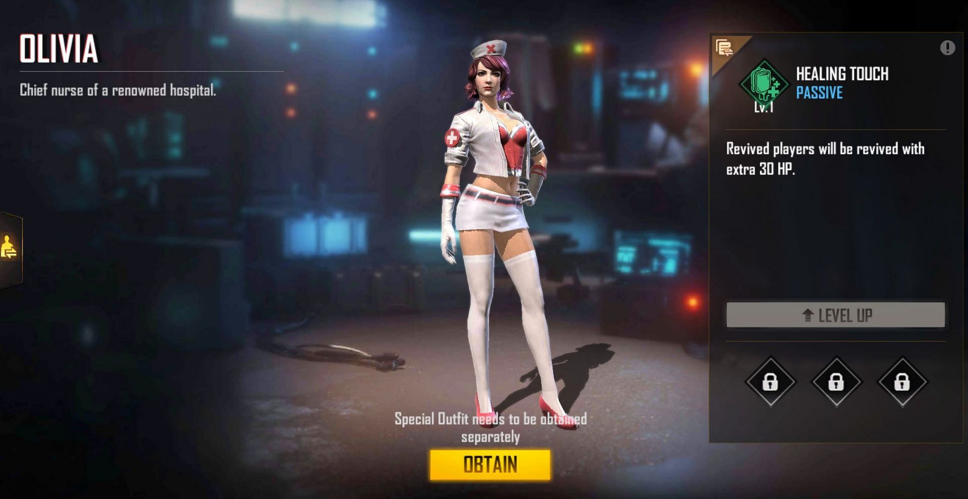 Olivia gives revived users additional health (Image via Free Fire)